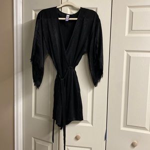 Secret Treasures black satin robe